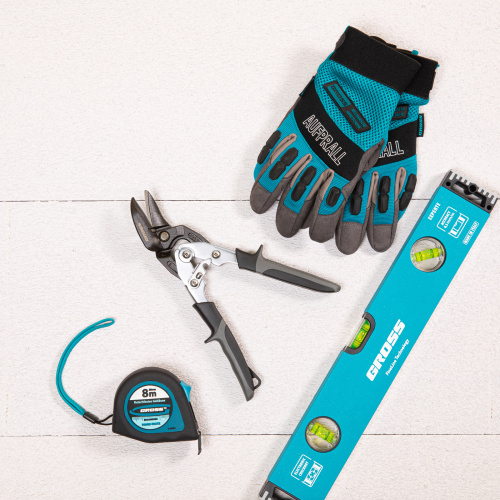 Ножницы по металлу "Piranha", усиленные, 255 мм, прямой и левый рез, сталь СrMo, двухкомпонентные рукоятки Gross по ценам производителя в Москве с доставкой по всей России