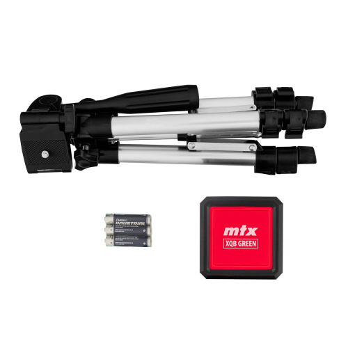 Лазерный уровень XQB GREEN Pro SET, 20 м, зеленый луч, батарейки, штатив MTX по ценам производителя в Москве с доставкой по всей России