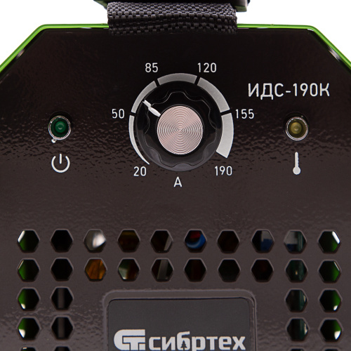 Инверторный аппарат дуговой сварки ИДС-190K, 190 А, ПВ 80%, диаметр электрода 1,6-4 мм Сибртех по ценам производителя в Москве с доставкой по всей России