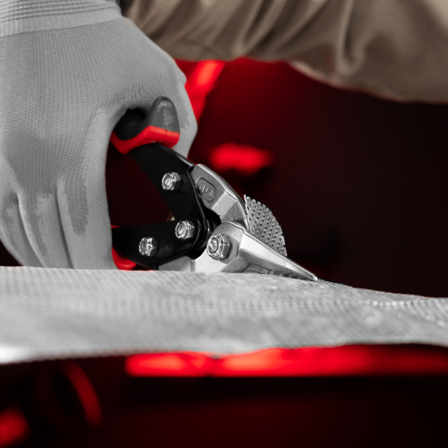 Ножницы по металлу, 250 мм, прямой рез, сталь CRMO, двухкомпонентные рукоятки, PRO Matrix по ценам производителя в Москве с доставкой по всей России