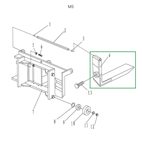 Вила для ручного штабелера для MS1516 по ценам производителя в Москве с доставкой по всей России