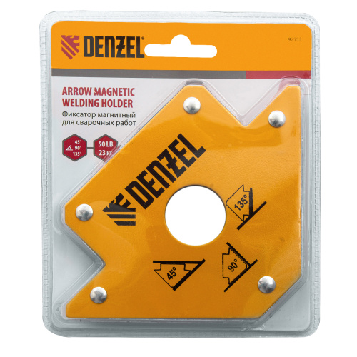 Фиксатор магнитный для сварочных работ, усилие 50 Lb Denzel по ценам производителя в Москве с доставкой по всей России