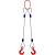 Строп канатный 2СК,  с 2 крюками 5Т x 4,5М по ценам производителя в Москве с доставкой по всей России