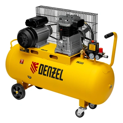 Компрессор воздушный BCI2300/100, ременный привод, 2.3 кВт, 100 литров, 400 л/мин Denzel по ценам производителя в Москве с доставкой по всей России