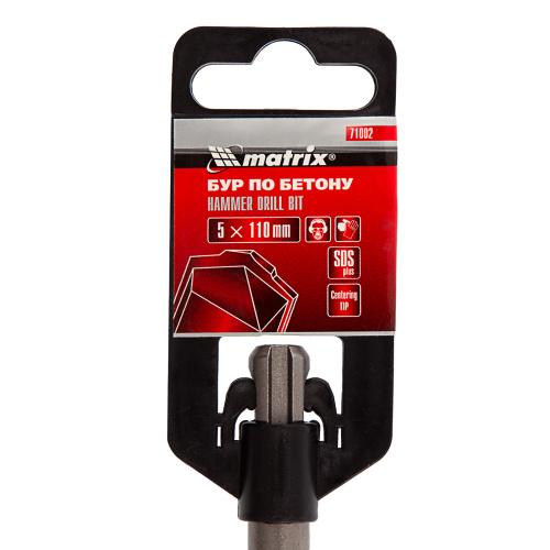 Бур по бетону, 5 x 110 мм, SDS Plus Matrix по ценам производителя в Москве с доставкой по всей России
