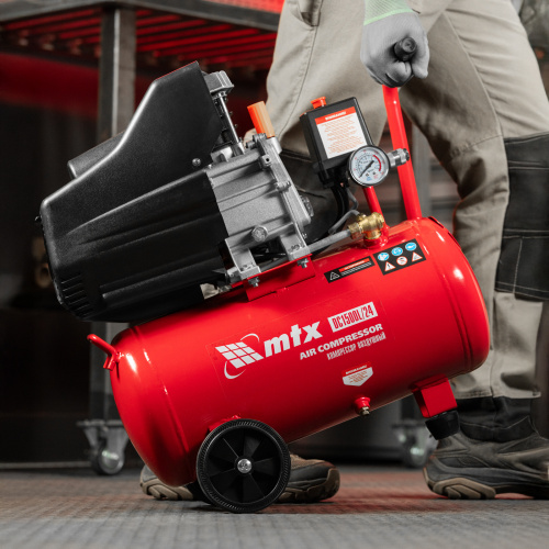 Компрессор воздушный DC1500L/24, 1,5 кВт, 24 л, 210 л/мин MTX по ценам производителя в Москве с доставкой по всей России