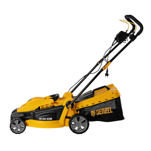 Газонокосилка электрическая GM-2000, 2000 Вт, ширина 43 см, 6 уровней, травосборник 45 л. Denzel по ценам производителя в Москве с доставкой по всей России