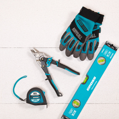 Ножницы по металлу "Piranha", 230 мм, прямой усиленный рез (Bulldog) сталь СrMo, двухкомпонентная рукоятка-ки Gross по ценам производителя в Москве с доставкой по всей России