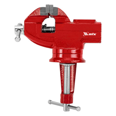 Тиски слесарные, 50 мм, настольные, поворотные, c наковальней MTX по ценам производителя в Москве с доставкой по всей России