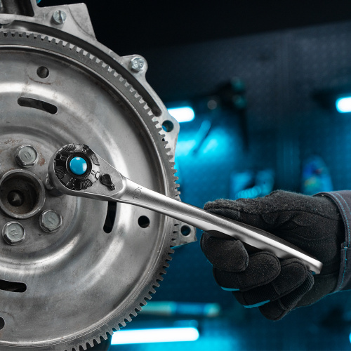 Набор торцевых головок, трещотка 120 зубьев, 1/2", CrV, 12 предметов Gross по ценам производителя в Москве с доставкой по всей России