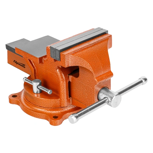 Тиски слесарные, 100 мм, поворотные, с наковальней Sparta по ценам производителя в Москве с доставкой по всей России