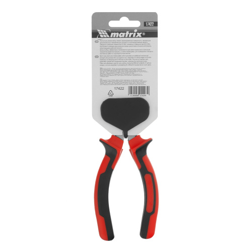 Длинногубцы изогнутые Nickel, 180 мм, никелированные, двухкомпонентные рукоятки Matrix по ценам производителя в Москве с доставкой по всей России