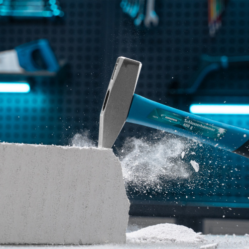 Молоток слесарный, 400 г, квадратный боек, фибергласовая обрезиненная рукоятка Gross по ценам производителя в Москве с доставкой по всей России