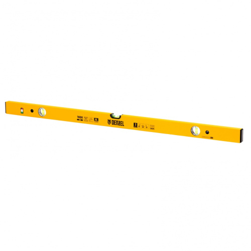 Уровень алюминиевый, 1000 мм, фрезерованный, 3 глазка Denzel по ценам производителя в Москве с доставкой по всей России