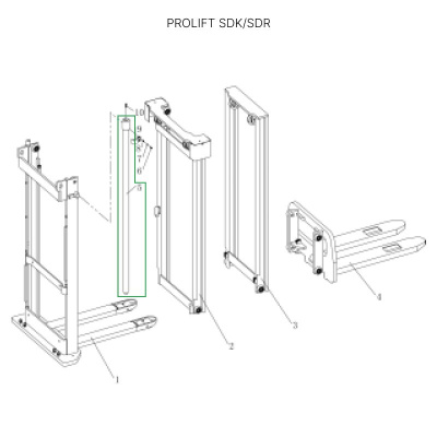 Центральный гидроцилиндр для штабелеров SDR1645/SDK1645 по ценам производителя в Москве с доставкой по всей России