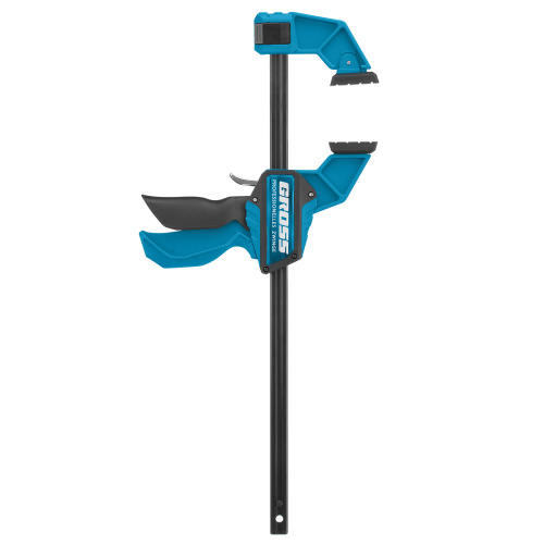 Струбцина реечная, быстрозажимная, пистолетного типа, пошаговый механизм, пластиковый корпус, 300 мм Gross по ценам производителя в Москве с доставкой по всей России