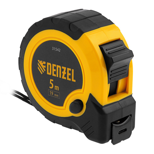 Рулетка 5м х 19мм, двухкомп. корпус, кнопка-пауза Denzel по ценам производителя в Москве с доставкой по всей России