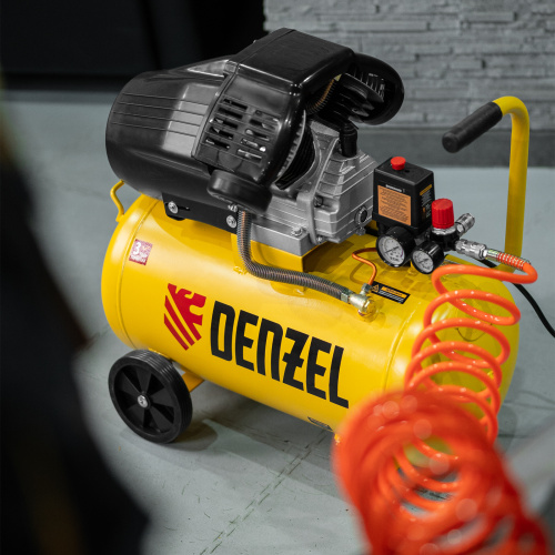 Компрессор воздушный прям. привод DCV1800/50, 1,8 кВт, 50 литров, 320 л/мин Denzel по ценам производителя в Москве с доставкой по всей России