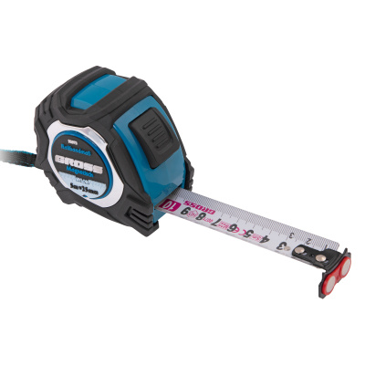 Рулетка Magnetisch 5 м х 25 мм,обрезиненный корпус,автоматическая фиксация,Нейлоновое покрытиеытие,зацеп с магнитом Gross по ценам производителя в Москве с доставкой по всей России
