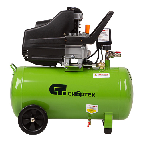 Компрессор воздушный КК-1500/50, 1.5 кВт, 198 л/мин, 50 л, прямой привод, масляный Сибртех по ценам производителя в Москве с доставкой по всей России
