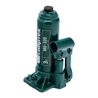 Домкрат гидравлический бутылочный, 3 т, 180-320 мм Сибртех по ценам производителя в Москве с доставкой по всей России
