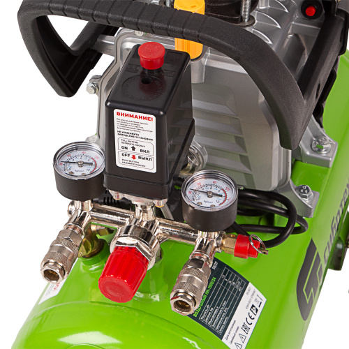 Компрессор воздушный КК-1500/24, 1.5 кВт, 198 л/мин, 24 л, прямой привод, масляный Сибртех по ценам производителя в Москве с доставкой по всей России