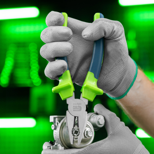 Плоскогубцы комбинированные, 200 мм, двухкомпонентные рукоятки Сибртех по ценам производителя в Москве с доставкой по всей России