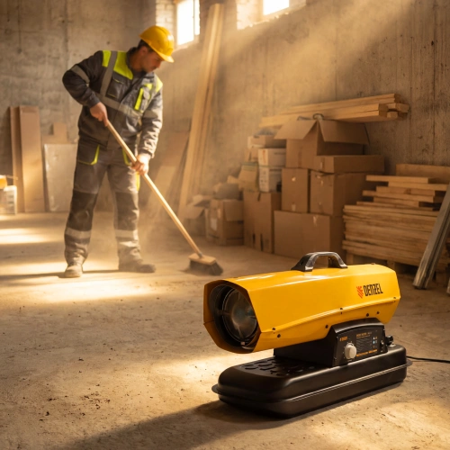 Дизельная тепловая пушка DHG-25i, 25 кВт, 600 м3/ч, прямой нагрев, термостат Denzel по ценам производителя в Москве с доставкой по всей России