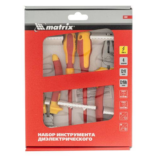 Набор диэлектрического инструмента, 4 предмета Matrix по ценам производителя в Москве с доставкой по всей России