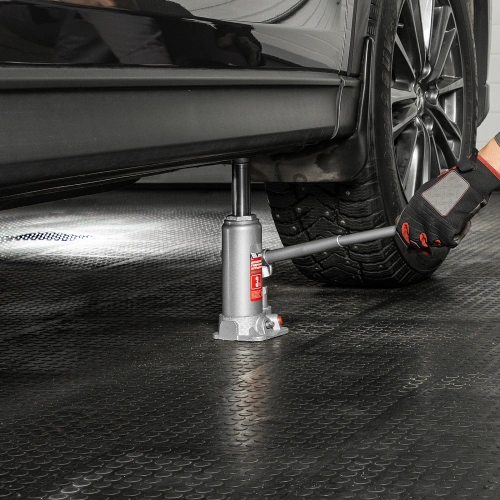 Домкрат гидравлический бутылочный, 3 т, высота подъема 194-372 мм, в пластиковый кейсе Matrix по ценам производителя в Москве с доставкой по всей России