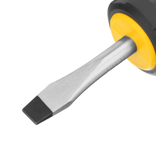 Отвертка SL6x38 мм, CrV, трехкомпонентная рукоятка Denzel по ценам производителя в Москве с доставкой по всей России