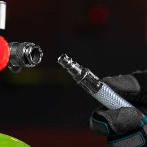 Шланг пневматический ПВХ, 10 x 16 мм, 18 бар, армированный, прозрачный, быстросъемное соединение, 30 м Stels по ценам производителя в Москве с доставкой по всей России