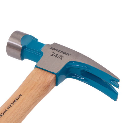 Молоток-гвоздодер, 680 г, угол 75, магнит, обрезиненная рукоятка AMERICAN HICKORY GROSS по ценам производителя в Москве с доставкой по всей России