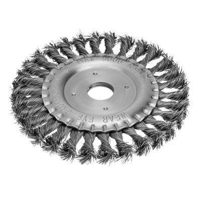 Щетка для УШМ 150 мм, посадка 22.2 мм, плоская, крученая проволока 0.5 мм Matrix по ценам производителя в Москве с доставкой по всей России