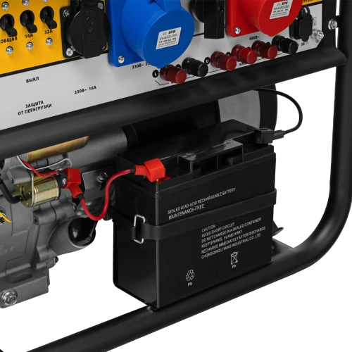 Генератор бензиновый PS 90 ED-3, 9.0 кВт, переключение режима 230 В/400 В, 25 л, электростартер Denzel по ценам производителя в Москве с доставкой по всей России