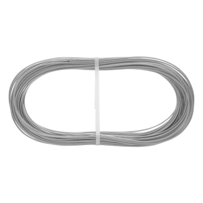 Трос металлополимерный прозрачный ПР-2.0, толщина 2.0 мм, моток 20 метров Сибртех по ценам производителя в Москве с доставкой по всей России
