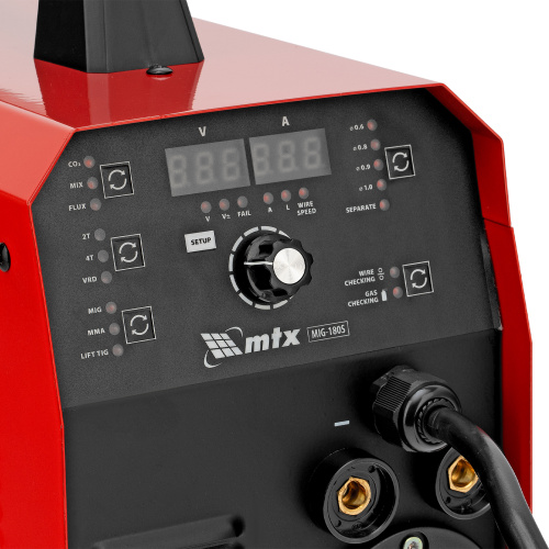 Аппарат инвертор. полуавтомат. cварки MIG-180S, 180A, ПВ 60%, катушка 5 кг MTX по ценам производителя в Москве с доставкой по всей России
