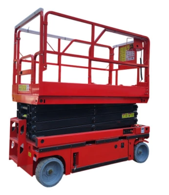 Подъемник ножничный самоходный с выдвижной платформой 450 кг 8/10м TOR AMSL0810 DC аккумуляторный