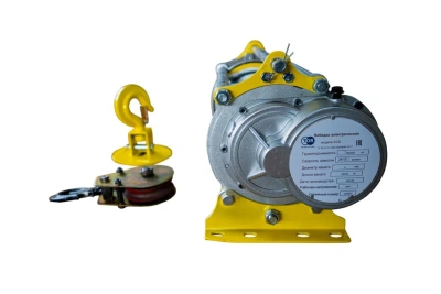 Лебедка электрическая  300/600кг 100/50м с канатом 380В 24м/мин алюминиевый корпус TOR KCD (TSA) по ценам производителя в Москве с доставкой по всей России