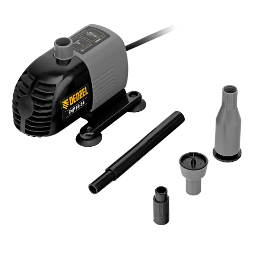 Насос фонтанный FNP18-14, 18 Вт, подъем 1,4 м, 750 л/ч, колокольчик/каскад Denzel по ценам производителя в Москве с доставкой по всей России