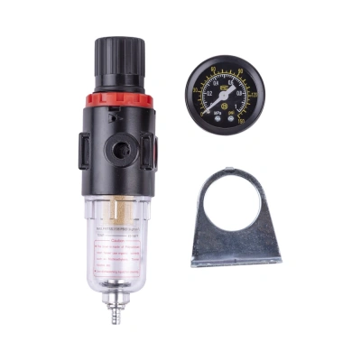 Регулятор давления AERO с манометром и фильтром-осушителем 1/4" F по ценам производителя в Москве с доставкой по всей России