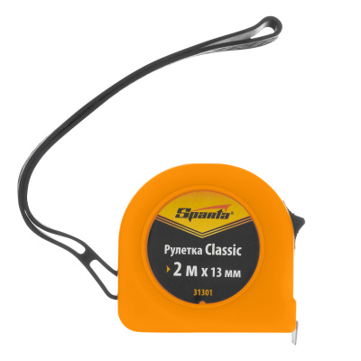 Рулетка Classic,2 м х 13 мм,пластиковый корпус Sparta по ценам производителя в Москве с доставкой по всей России
