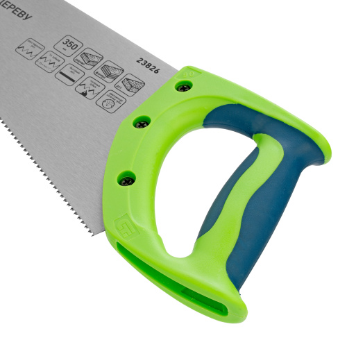 Ножовка по дереву"Зубец" для точных пильных работ, 350 мм, каленый зуб 2D, 14 TPI, двухкомпонентная рукоятка Сибртех по ценам производителя в Москве с доставкой по всей России