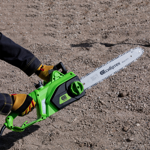 Пила цепная электрическая ПЦЭ-2000П с поперечным двигателем, 2.0 кВт, 16'' (40 см) Сибртех по ценам производителя в Москве с доставкой по всей России