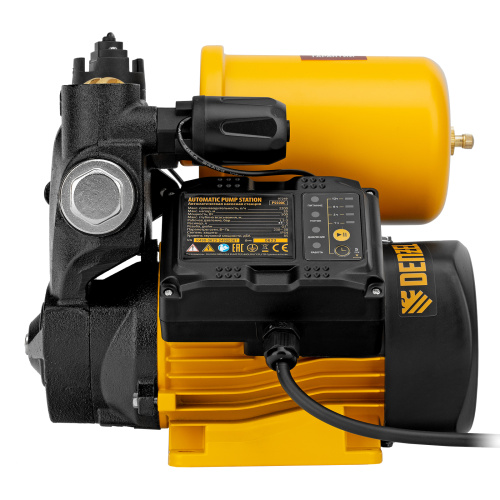 Насосная станция PS500C, 500 Вт, напор 35 м, 2200 л/ч, ресивер 2 л, блок управления Denzel по ценам производителя в Москве с доставкой по всей России