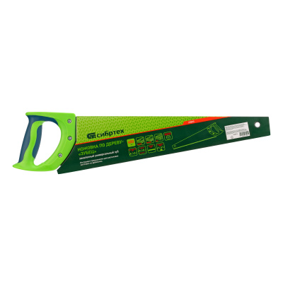 Ножовка по дереву "Зубец", 450 мм, 7-8 TPI, каленый зуб 2D, двухкомпонентная рукоятка Сибртех по ценам производителя в Москве с доставкой по всей России