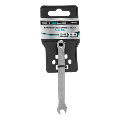 Ключ комбинированный, 6 мм, CrV, антислип Stels по ценам производителя в Москве с доставкой по всей России