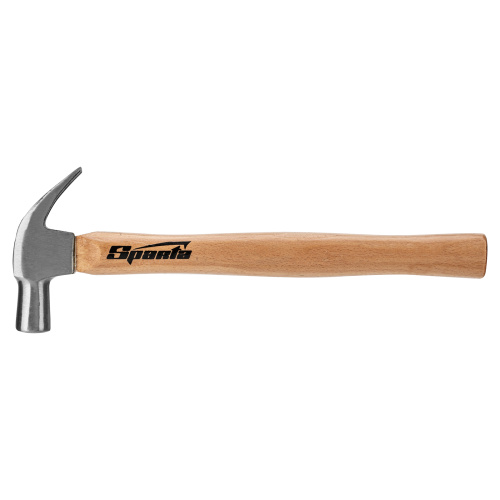 Молоток-гвоздодер, 225 г, боек 22 мм, деревянная рукоятка Sparta по ценам производителя в Москве с доставкой по всей России