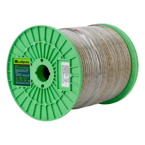 Трос металлополимерный прозрачный ПР-6.0, толщина 6.0 мм, катушка 150 метров Сибртех по ценам производителя в Москве с доставкой по всей России