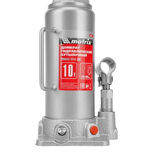 Домкрат гидравлический бутылочный, 10 т, высота подъема 230-460 мм Matrix по ценам производителя в Москве с доставкой по всей России